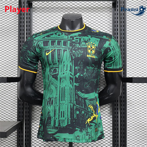 Maillot foot Bresil Player Speciale Vert 2024-2025