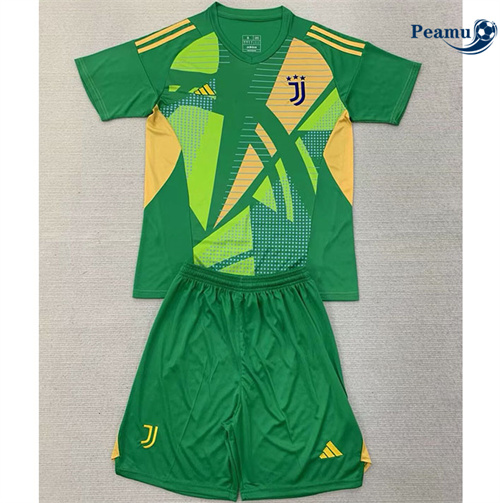 Maillot foot Juventus Enfant Gardien De But Vert 2024-2025