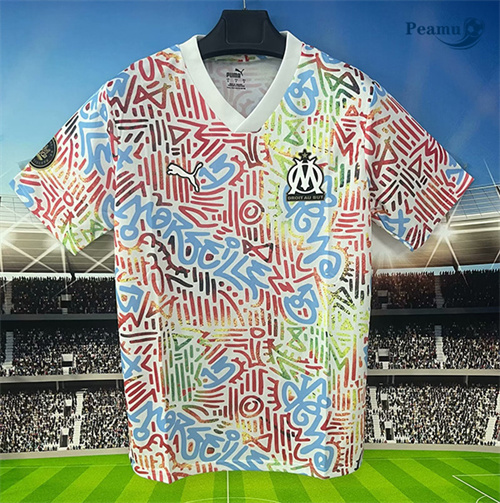 Maillot foot Marseille Training Rosepink 2024-2025