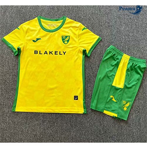 Maillot foot Norwich City Enfant Domicile 2024-2025