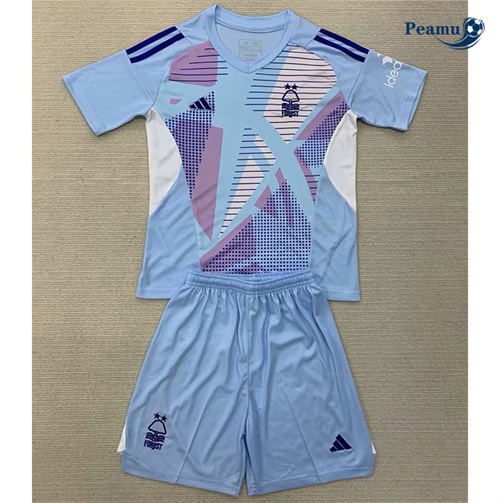 Maillot foot Nottingham Forest Enfant Gardien de but Bleu 2024-2025