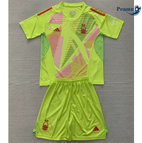 Maillot foot Nottingham Forest Enfant Gardien De But Vert 2024-2025