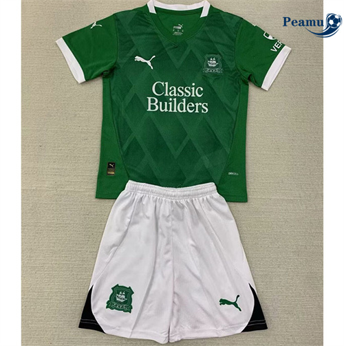 Maillot foot Plymouth Argyle Enfant Domicile 2024-2025