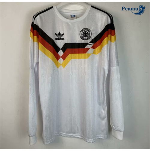 Maillot foot Retro1990#Allemagne Domicile Manche Longue