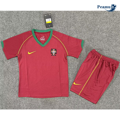 Maillot foot Retro2006#Portugal Enfant Domicile