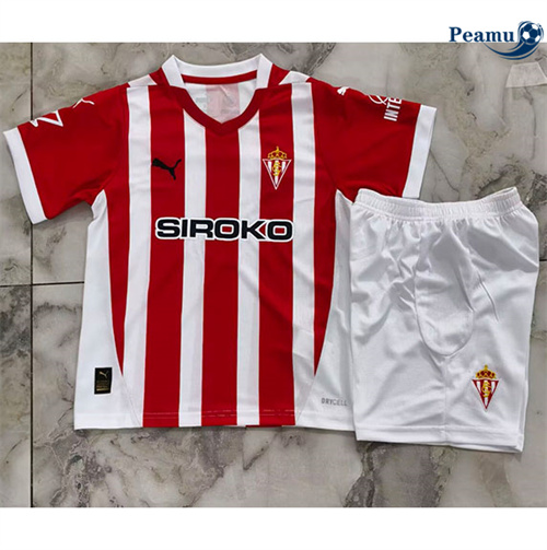 Maillot foot Sporting Gijon Enfant Domicile 2024-2025
