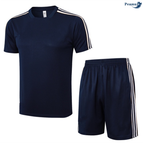 Maillot foot Kit Entrainement Juventus + Shorts Bleu Marine/Blanc 2025-2026 peamu 0428