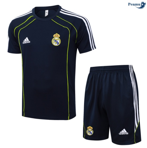 Maillot foot Kit Entrainement Real Madrid + Shorts Vert/Blanc/Vert 2025-2026 peamu 0268