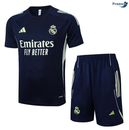 Maillot foot Kit Entrainement Real Madrid + Shorts Vert/Vert 2025-2026 peamu 0270