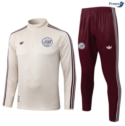 Maillot Survetement Ajax Jaune 2025-2026 peamu 0450