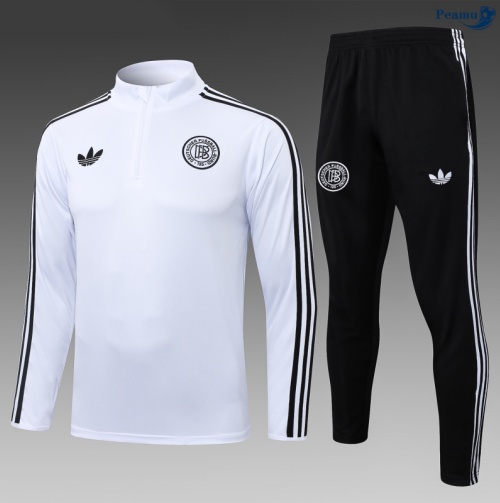 Maillot Survetement Allemagne Enfant Blanc/Noir 2025-2026 peamu 0921