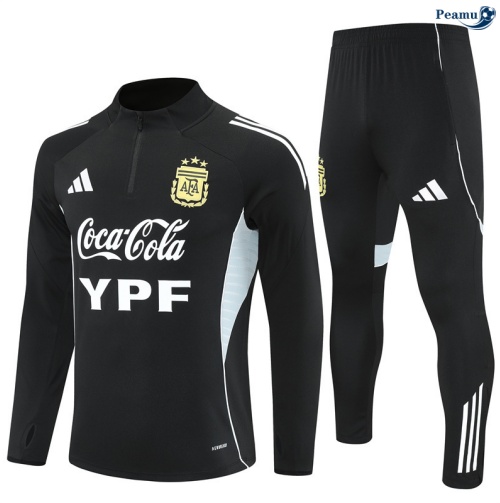 Maillot Survetement Argentine Enfant Blanc/Noir 2025-2026 peamu 0927