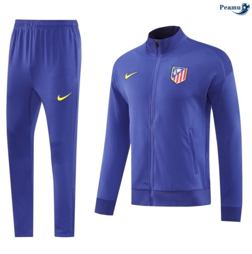 Maillot Veste Survetement Atletico Madrid bleu violet 2025-2026 peamu 0529