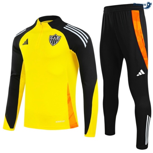 Maillot Survetement Atletico Mineiro Jaune/Noir/Orange 2025-2026 peamu 0534