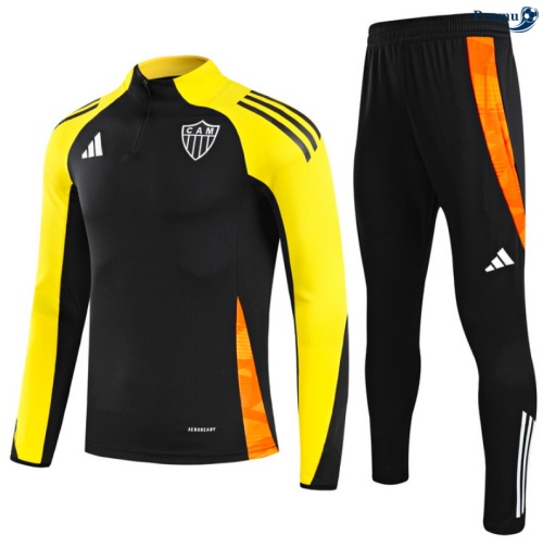 Maillot Survetement Atletico Mineiro Enfant Noir/Jaune/Orange 2025-2026 peamu 0803