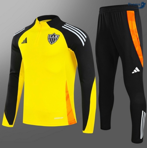 Maillot Survetement Atletico Mineiro Enfant Jaune/Noir/Orange 2025-2026 peamu 0804