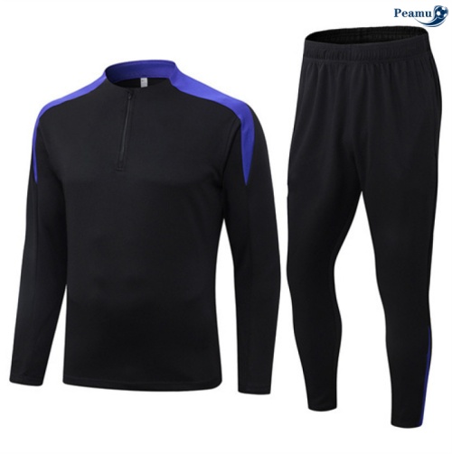 Maillot Survetement Barcelone Noir/Violet 2025-2026 peamu 0552
