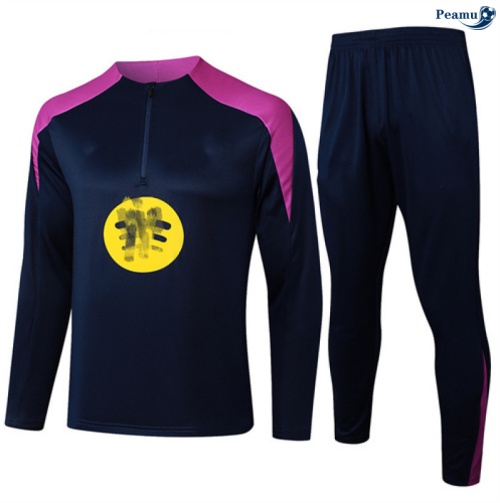 Maillot Survetement Barcelone Vert/Violet 2025-2026 peamu 0557