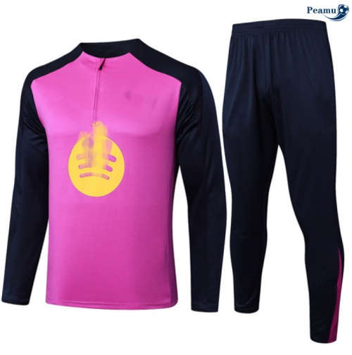 Maillot Survetement Barcelone violet/Bleu Marine 2025-2026 peamu 0559