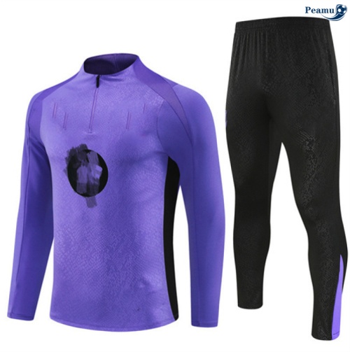 Maillot Survetement Barcelone violet/Noir 2025-2026 peamu 0560