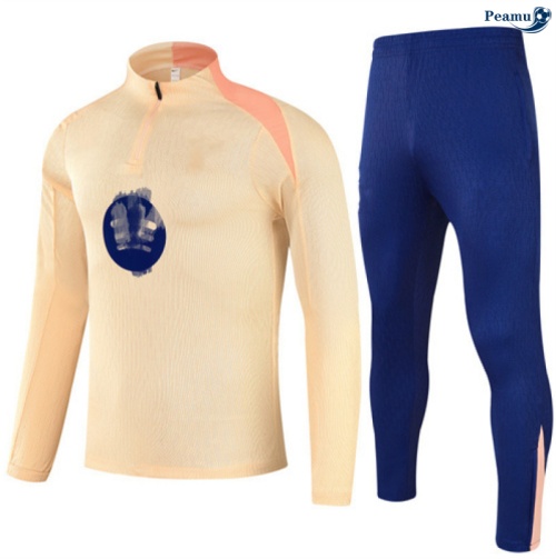 Maillot Survetement Barcelone Jaune/Bleu Marine 2025-2026 peamu 0562