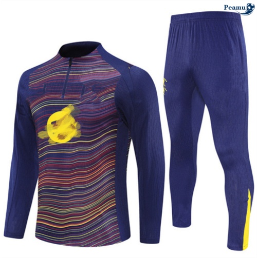 Maillot Survetement Barcelone Enfant Jaune/Bleu 2025-2026 peamu 0814