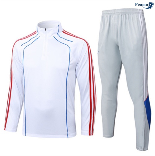 Maillot Survetement Bayern Munich Blanc/Rouge 2025-2026 peamu 0506