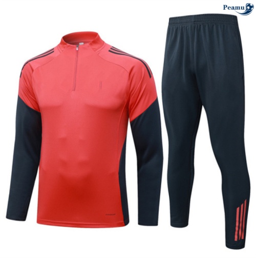 Maillot Survetement Bayern Munich Orange/Rouge/Noir 2025-2026 peamu 0508