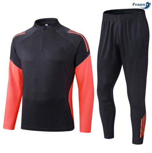 Maillot Survetement Bayern Munich Noir/Orange/Rouge 2025-2026 peamu 0510
