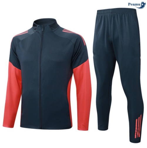 Maillot Veste Survetement Bayern Munich Gris foncé/Orange 2025-2026 peamu 0519