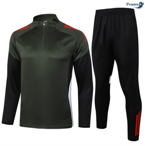 Maillot Survetement Bayern Munich Vert/Noir/Rouge 2025-2026 peamu 0521