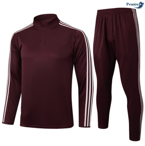 Maillot Survetement Bayern Munich Enfant Rouge/Blanc 2025-2026 peamu 0800