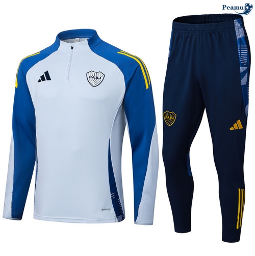 Maillot Survetement Boca Juniors Blanc/Bleu/Jaune 2025-2026 peamu 0457