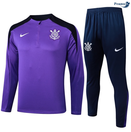Maillot Survetement Corinthiens violet/Bleu Marine 2025-2026 peamu 0464