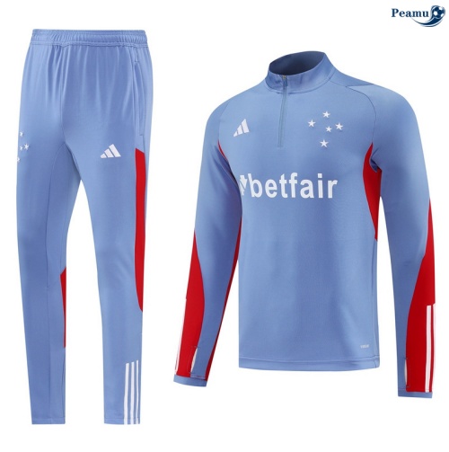 Maillot Survetement Cruzeiro Bleu/Rouge/Blanc 2025-2026 peamu 0465