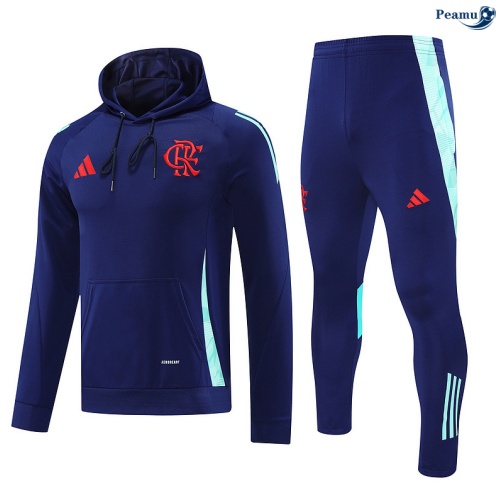 Maillot Sweatshirt à capuche Flamengo Bleu/Vert 2025-2026 peamu 0474