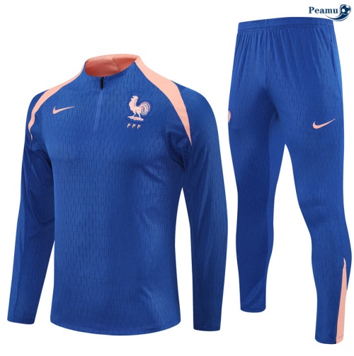 Maillot Survetement France Bleu/Rose 2025-2026 peamu 0705