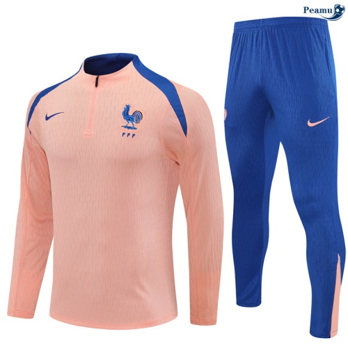 Maillot Survetement France Rose/Bleu 2025-2026 peamu 0707