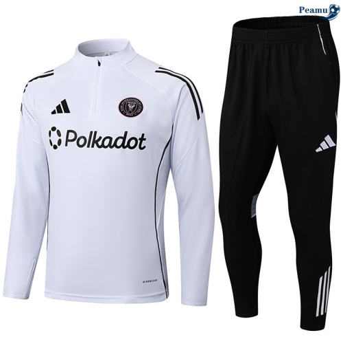 Maillot Survetement Inter Miami Blanc/Noir 2025-2026 peamu 0482