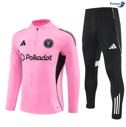 Maillot Survetement Inter Miami Rose/Noir/Blanc 2025-2026 peamu 0488