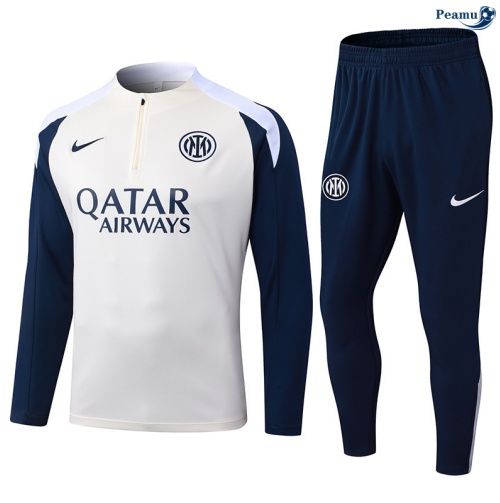 Maillot Survetement Inter Milan abricot/Bleu Marine 2025-2026 peamu 0737