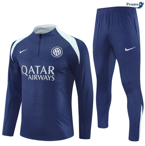 Maillot Survetement Inter Milan Enfant Bleu Marine/Bleu Clair 2025-2026 peamu 0949