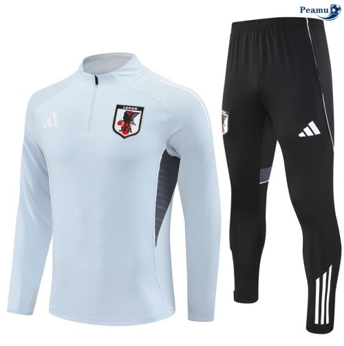 Maillot Survetement Japon Gris/Noir 2025-2026 peamu 0709