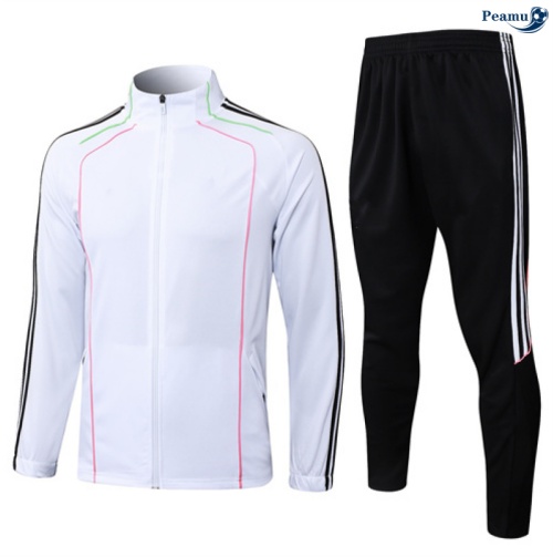 Maillot Veste Survetement Juventus Blanc/Noir/Rose 2025-2026 peamu 0738