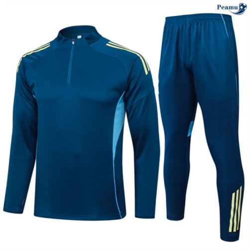 Maillot Survetement Juventus Bleu Clair/Jaune 2025-2026 peamu 0748