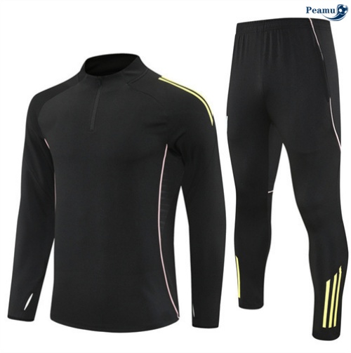 Maillot Survetement Juventus Enfant Noir/Jaune 2025-2026 peamu 0959