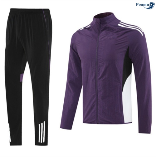 Maillot Coupe vent Manchester United violet/Noir/Blanc 2025-2026 peamu 0728