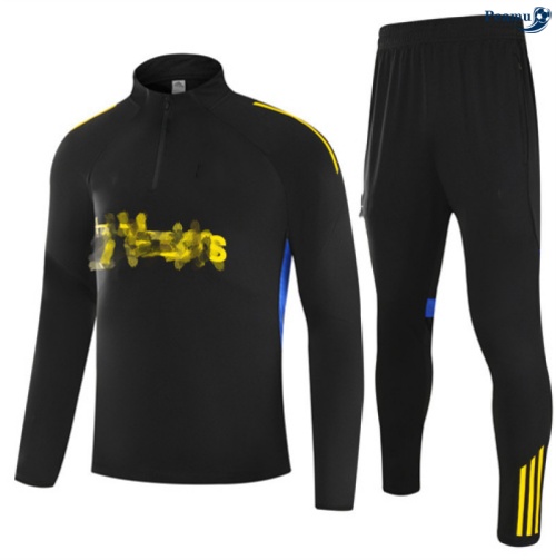 Maillot Survetement Manchester United Enfant Noir/Jaune 2025-2026 peamu 0946