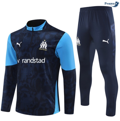Maillot Survetement Marseille Bleu Marine 2025-2026 peamu 0655