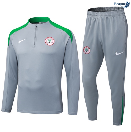Maillot Survetement Nigeria Gris/Vert/Blanc 2025-2026 peamu 0712